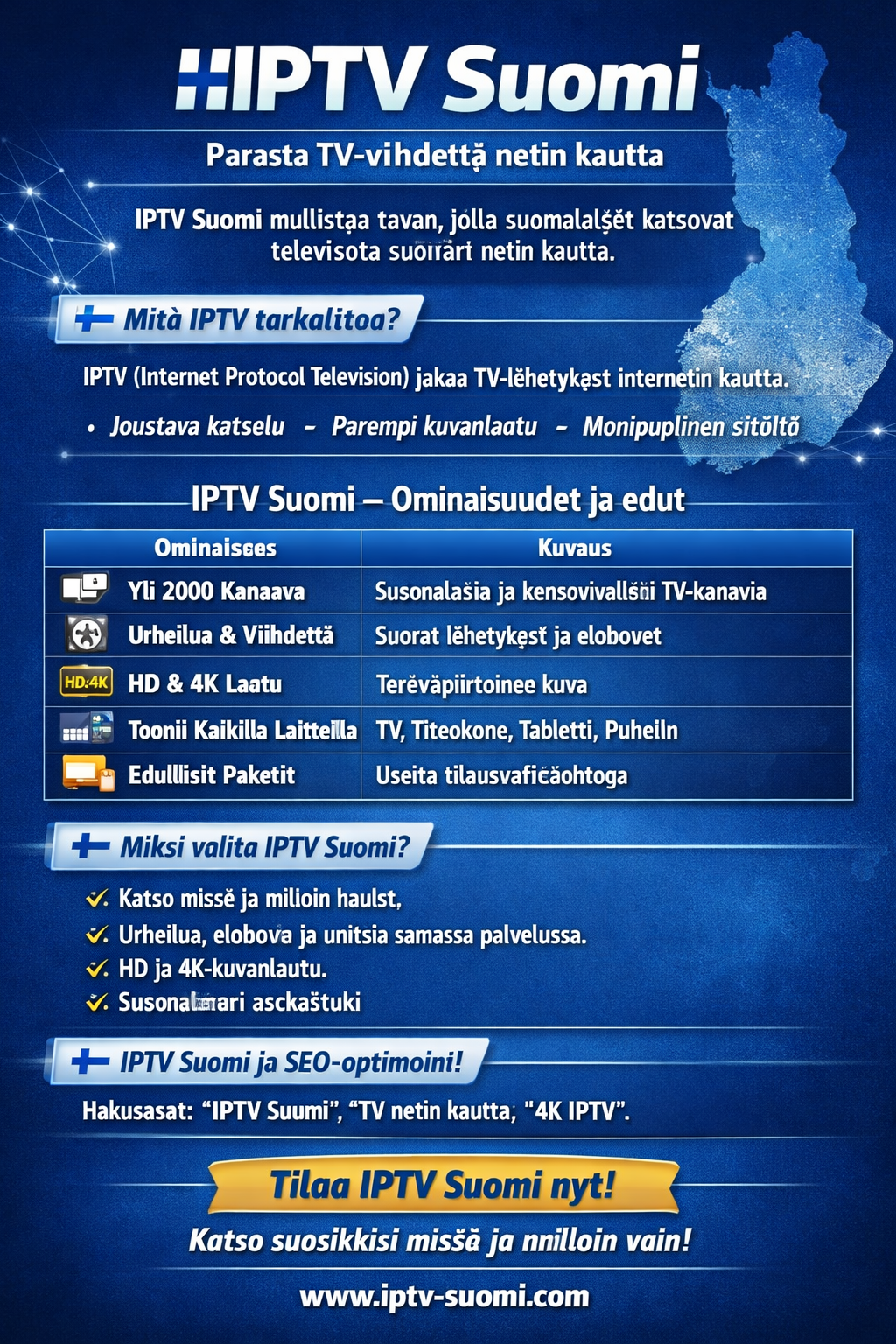 IPTV Suomi – Täydellinen laajennettu postaus